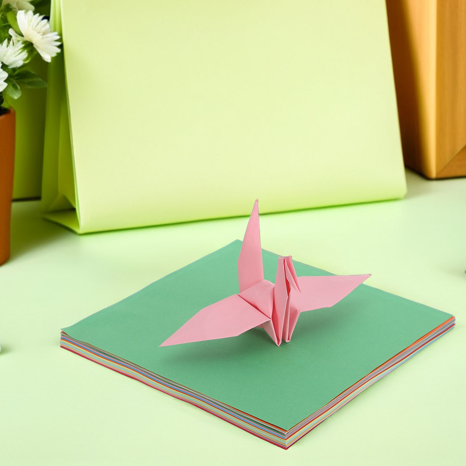 Art Craft Easy With Paper - 300 Stück Origami-Papier, bunter Karton, 17x17cm,