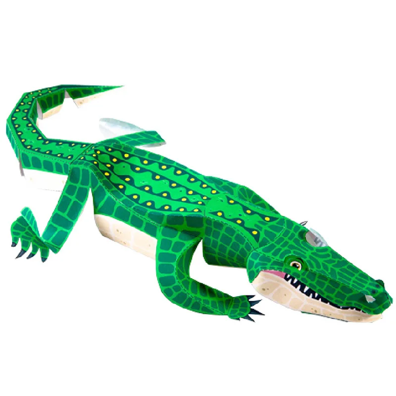 Art Craft Cardboard - Alligator Krokodil Falten Origami Kunst Mini