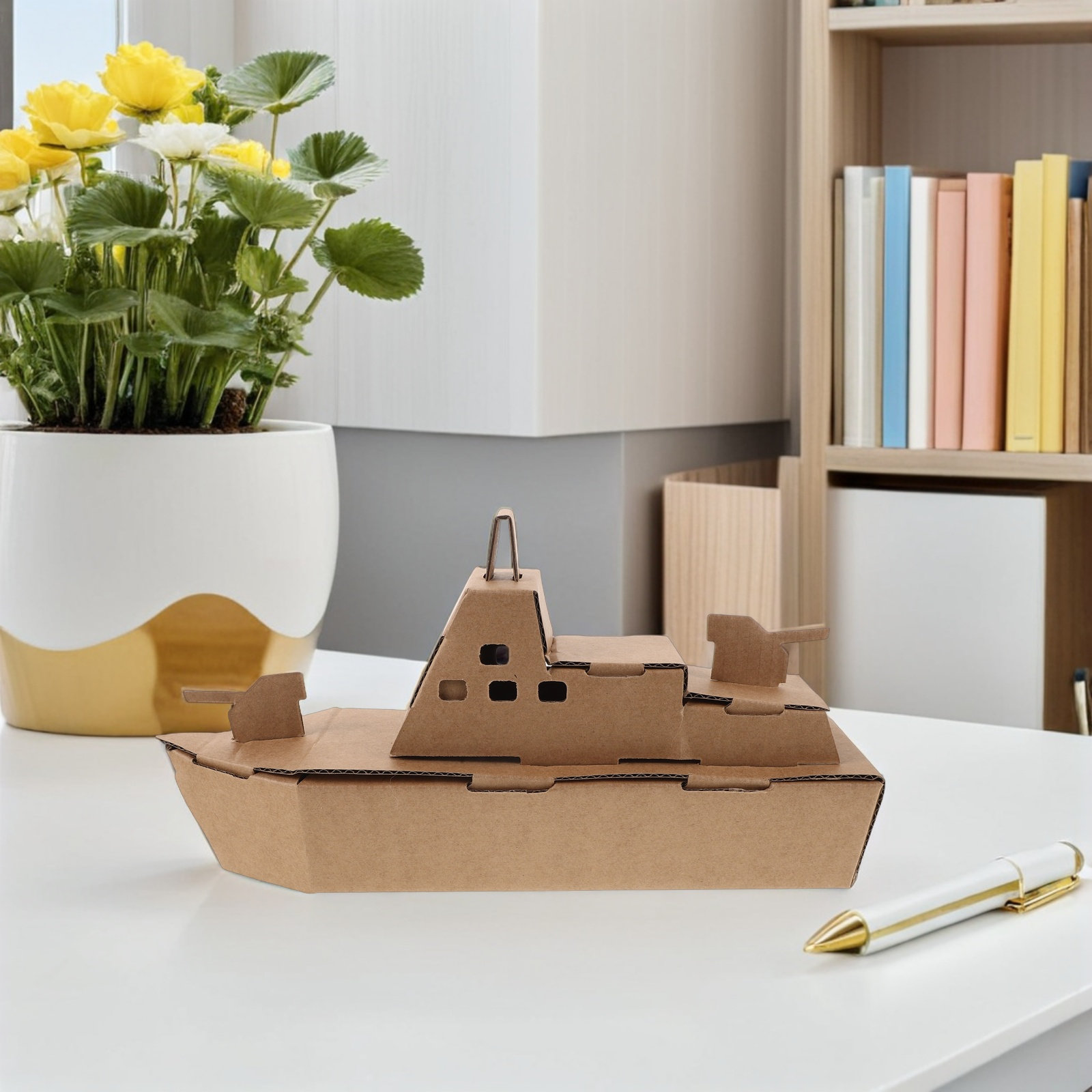 Art Craft Easy With Paper - 4-teiliges Papier-Bastelset, Kreatives Karton-Bauset, Einfache Montage,