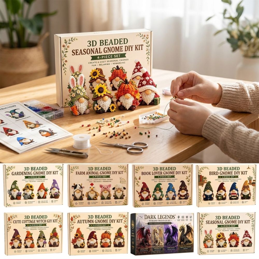 Art Craft Education - Lebendige Röhrenperlen 3D Perlen-Bastelset Pädagogisches Drachen-Perlen-Set