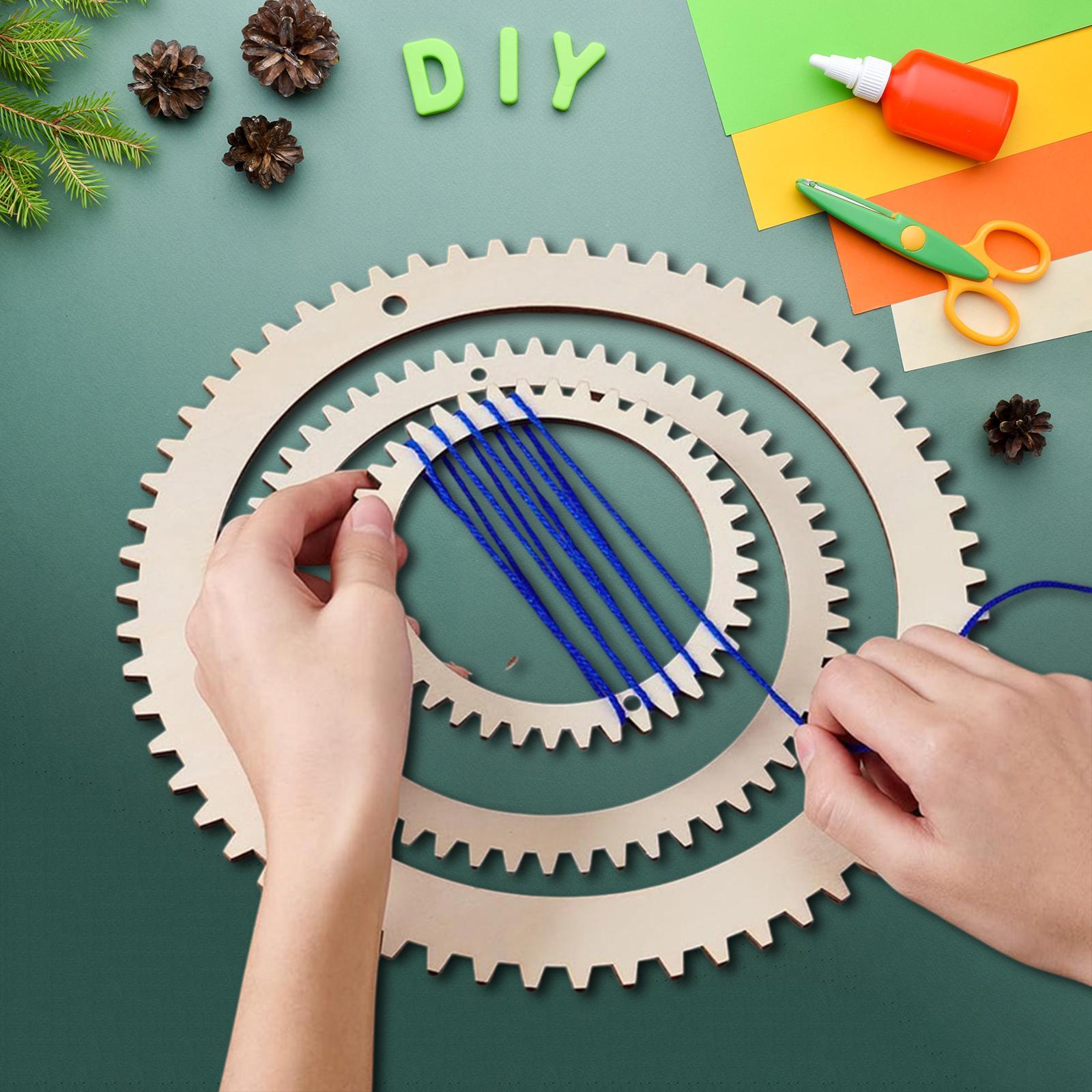 Art Craft Kids - DIY Webrahmen-Set Holzrahmen Kunsthandwerk Werkzeuge für