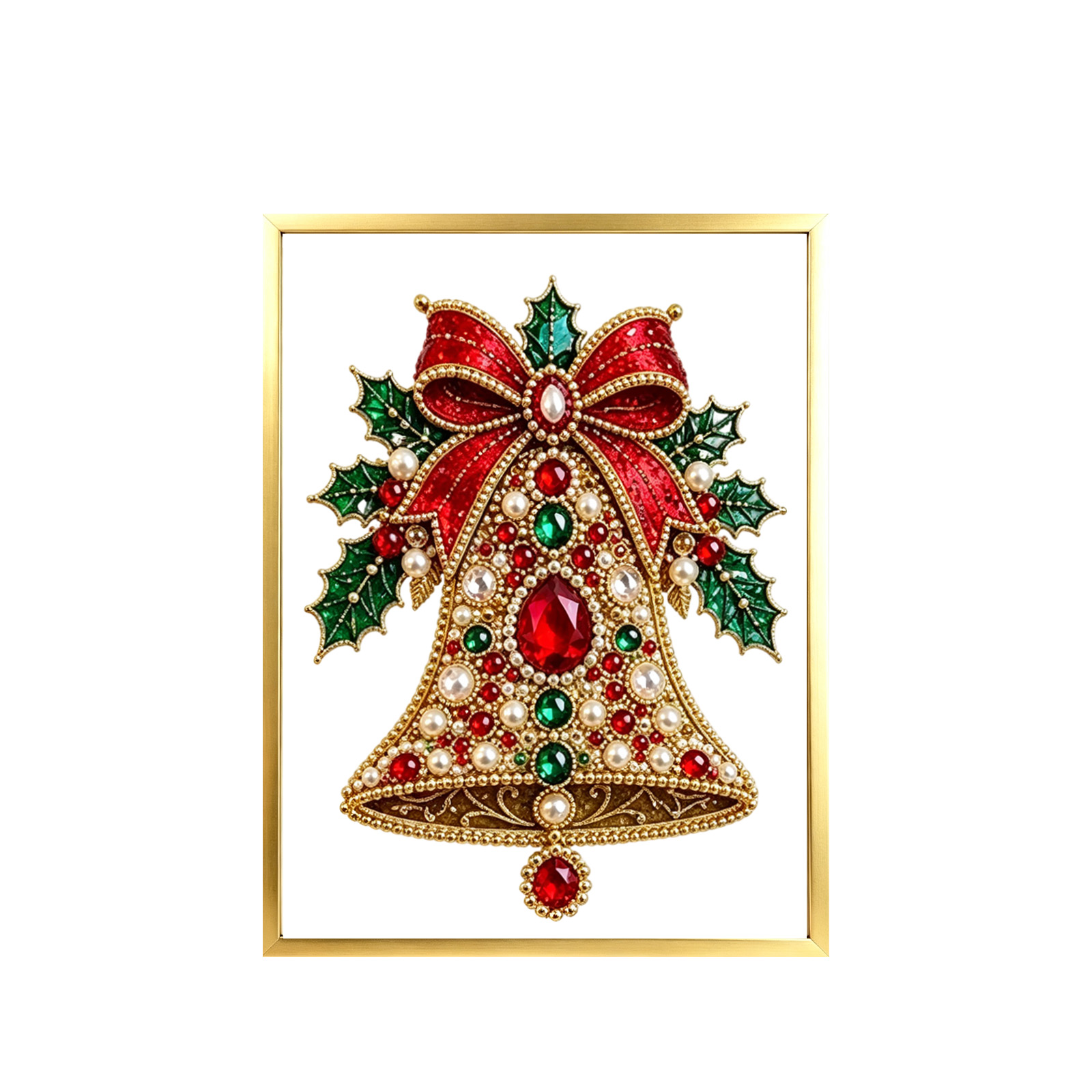 Art Craft Kids - Weihnachts-DIY-Diamantmalerei-Set für Erwachsene und Kinder, Edelstein-Kristallbild,