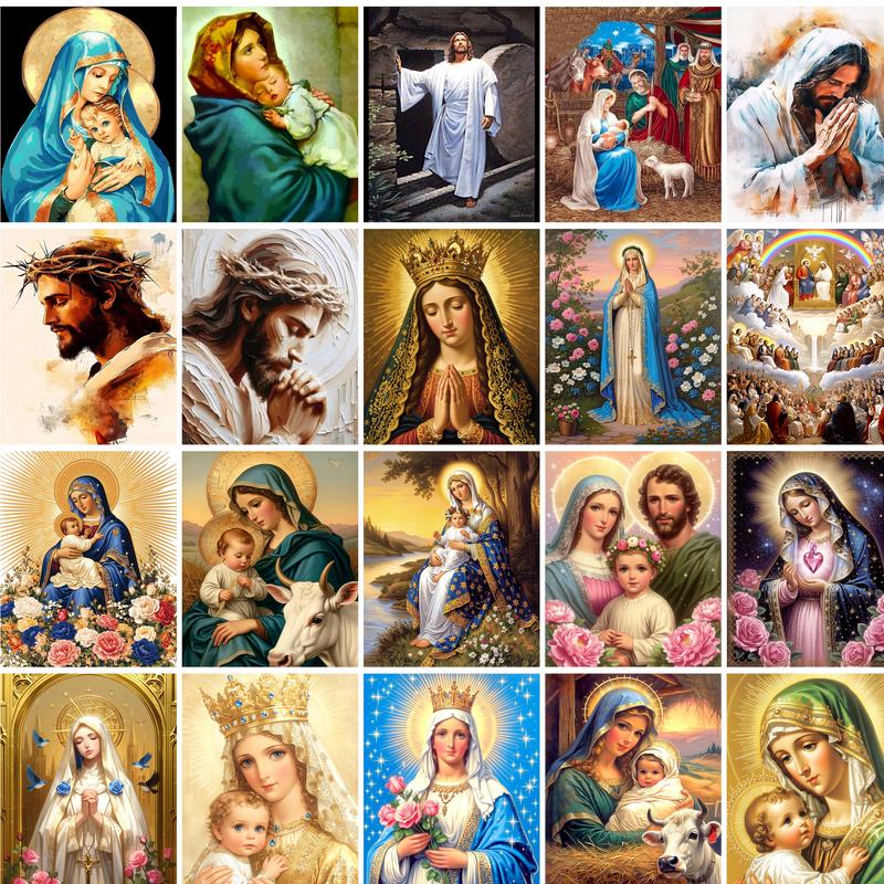 Art Craft Ideas For Adults - GATYZTORY Jesus Malen nach Zahlen für