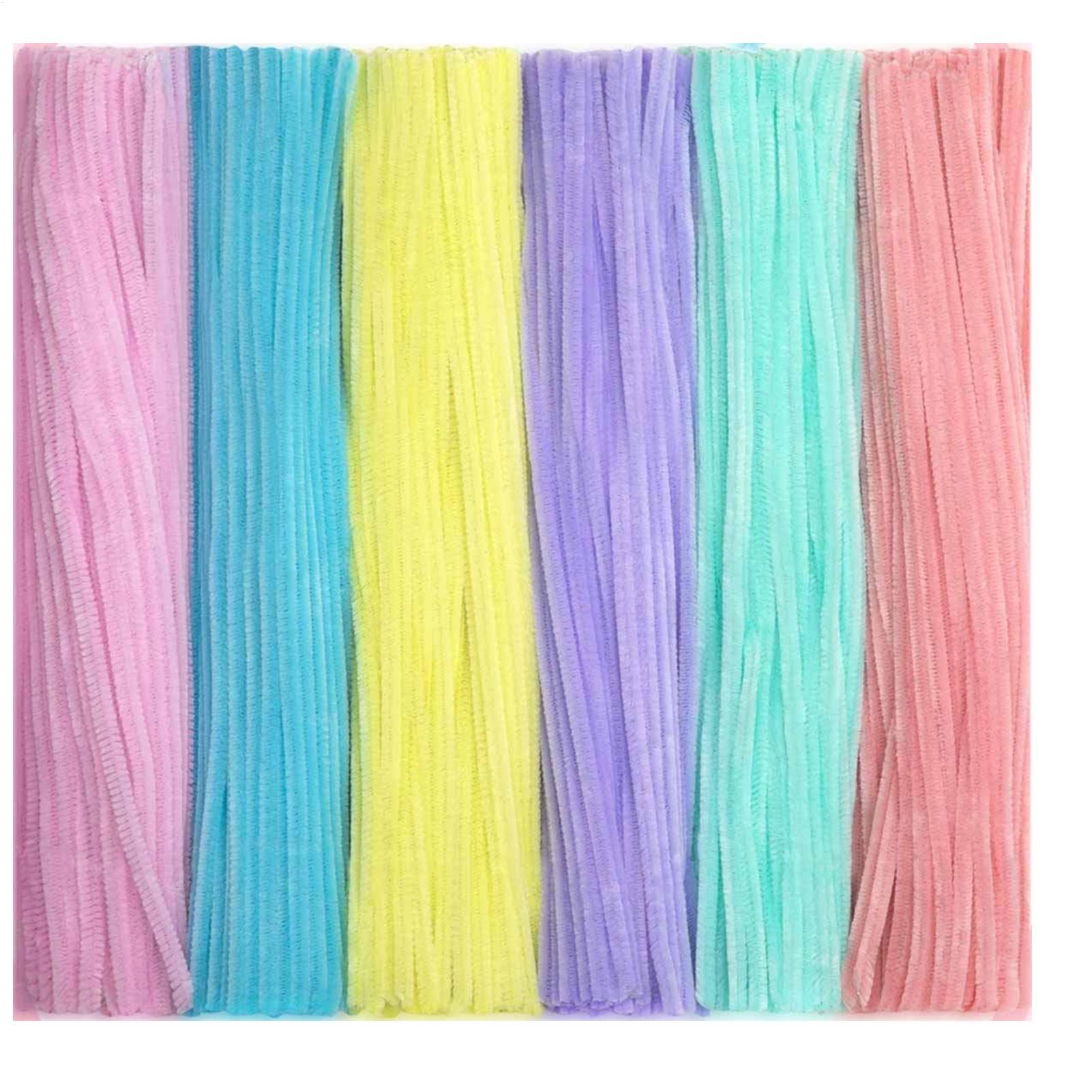 Art Craft Kids - Chenille-Stiele, Pfeifenreiniger, bunte Reinigerstreifen, Bastelbedarf, Kunstbedarf,