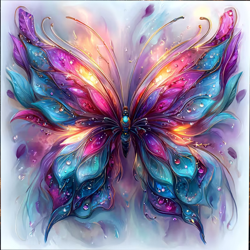 Art Craft And Design - Traumhafter Schmetterling 5D DIY Diamantmalerei-Set -