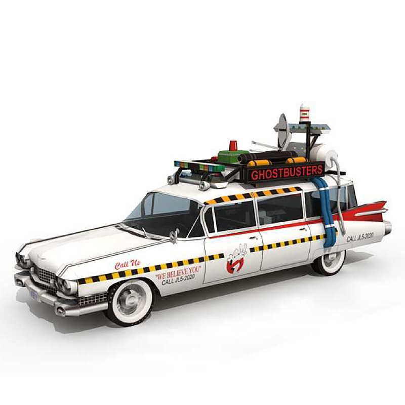 Art Craft Cardboard - Ghostbusters Auto Ecto-1A 1:20 Origami Kunst,