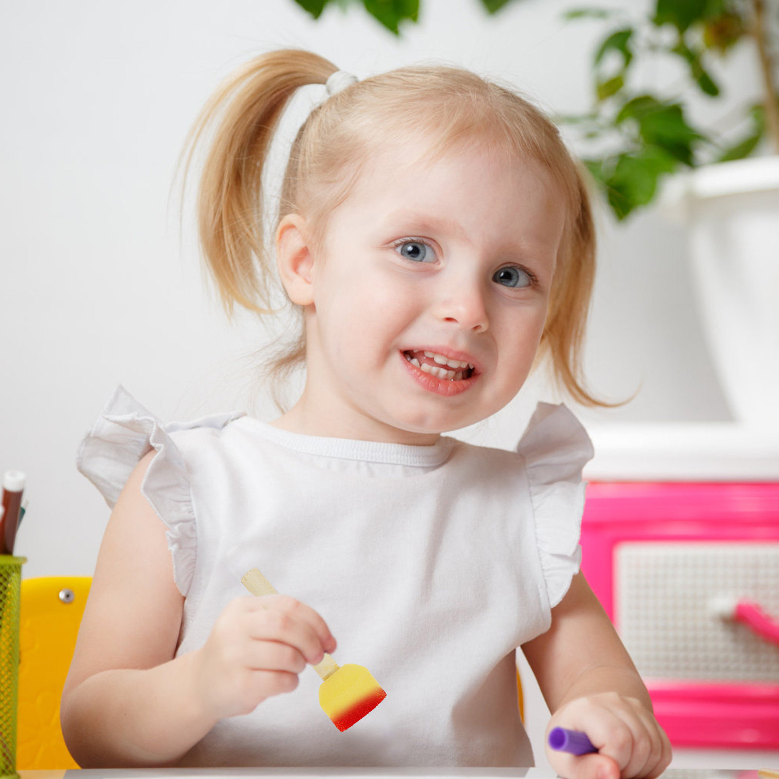 Art Craft Kindergarten - 20 Stück Malschwämme für Kinder mit