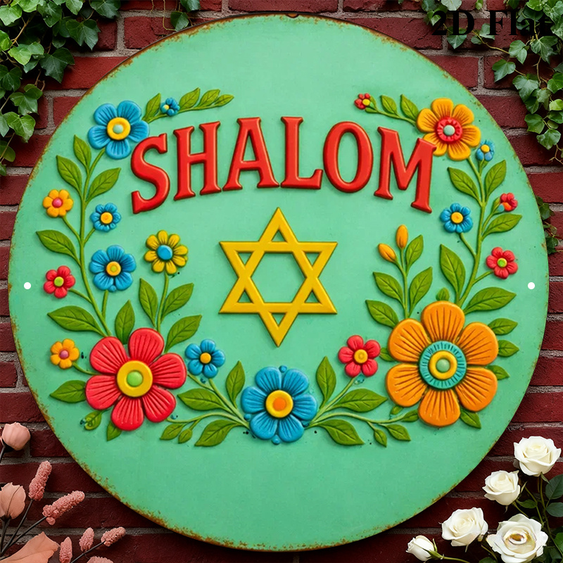 Art & Craft On Wild Animals For Preschoolers - CIFBUY Shalom Davidsstern Aluminium-Wandkunst 8x8 Zoll