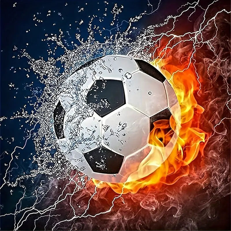 Art Craft Kits For Adults - Ein Set Fußball-Diamantmalerei, DIY-Diamantmalerei-Set für Erwachsene
