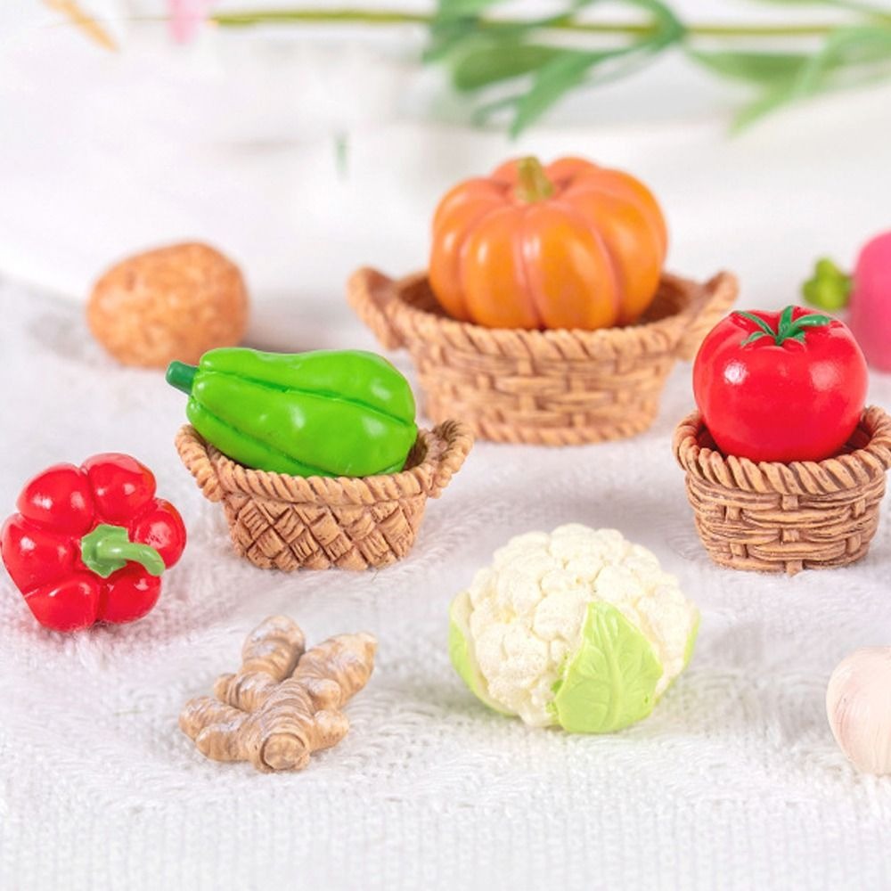 Art And Craft Vegetable - Niedliche Gemüsebeiguren, Miniaturen, Kunstharz, Kunsthandwerk, Kunsthandwerk,