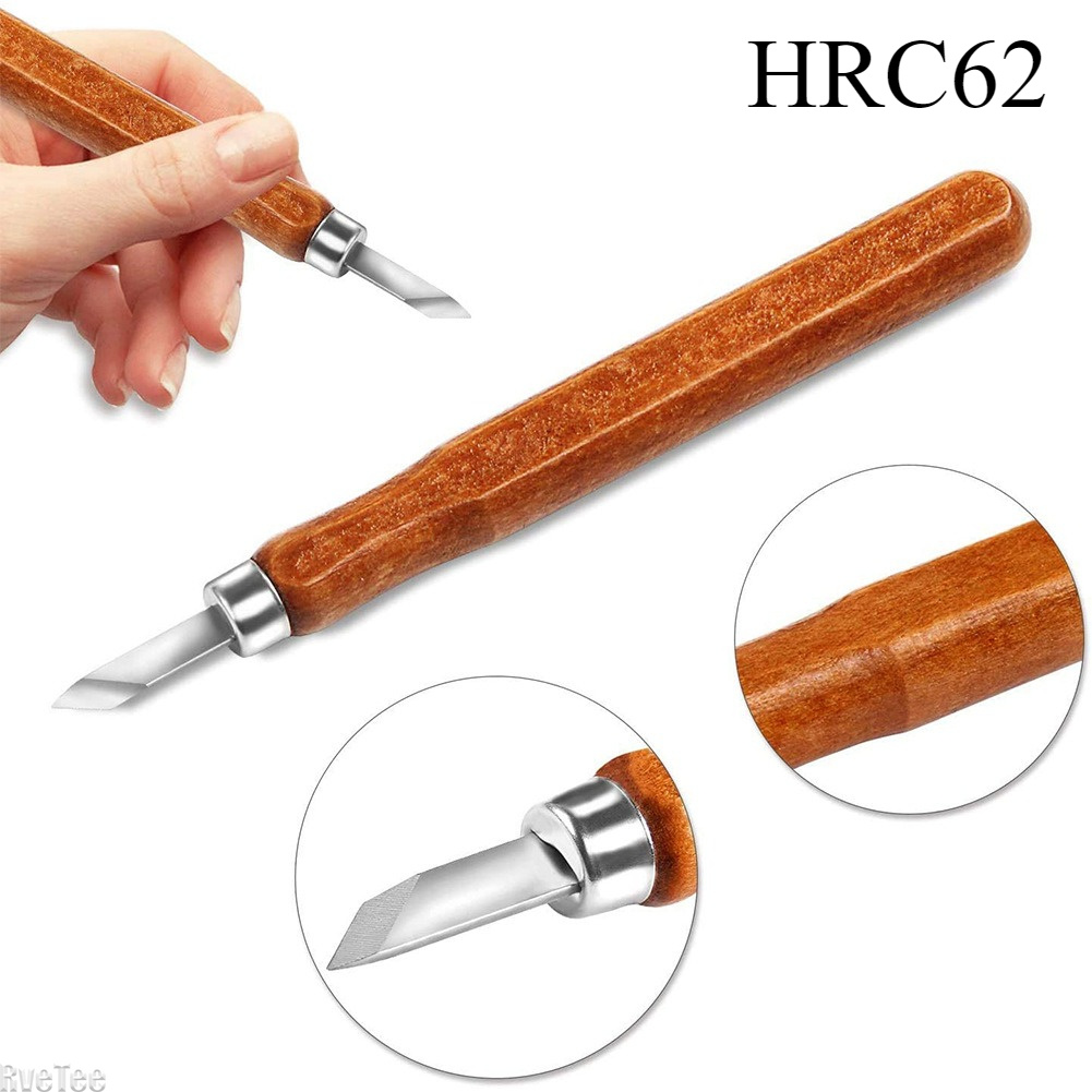 Craft Art Set - 12-teiliges SK2 Holzschnitzwerkzeug-Set mit Tasche, Schleifstein,
