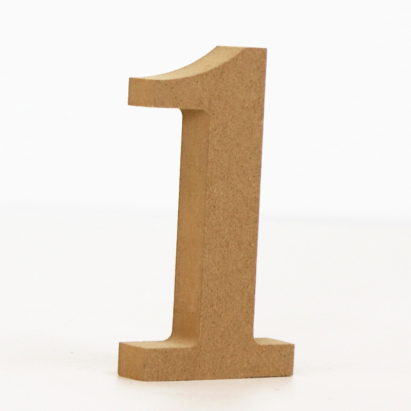 Art Craft Number - 1pc 10cm Holz Farbe Zahlen 0-9