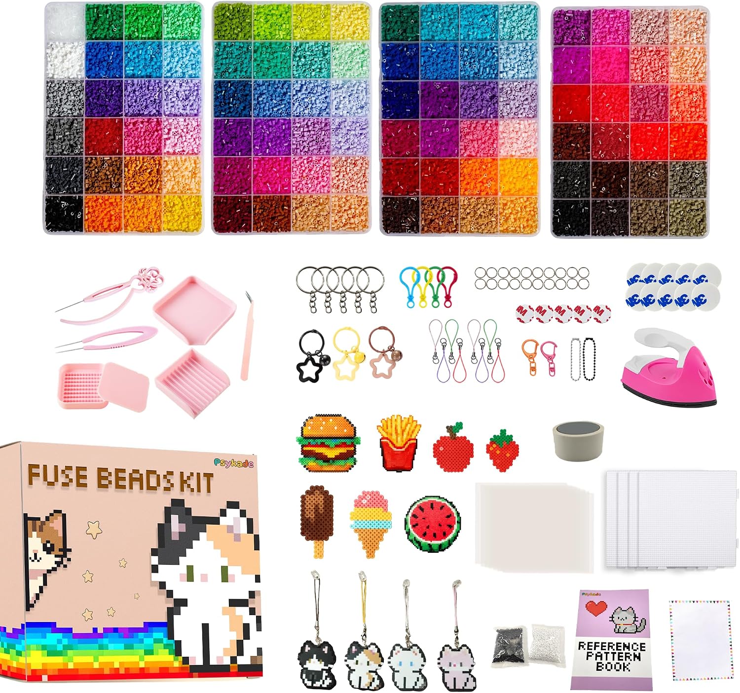 Art Crafts - Perlen-Bastelset – Einfaches DIY-Set – 96