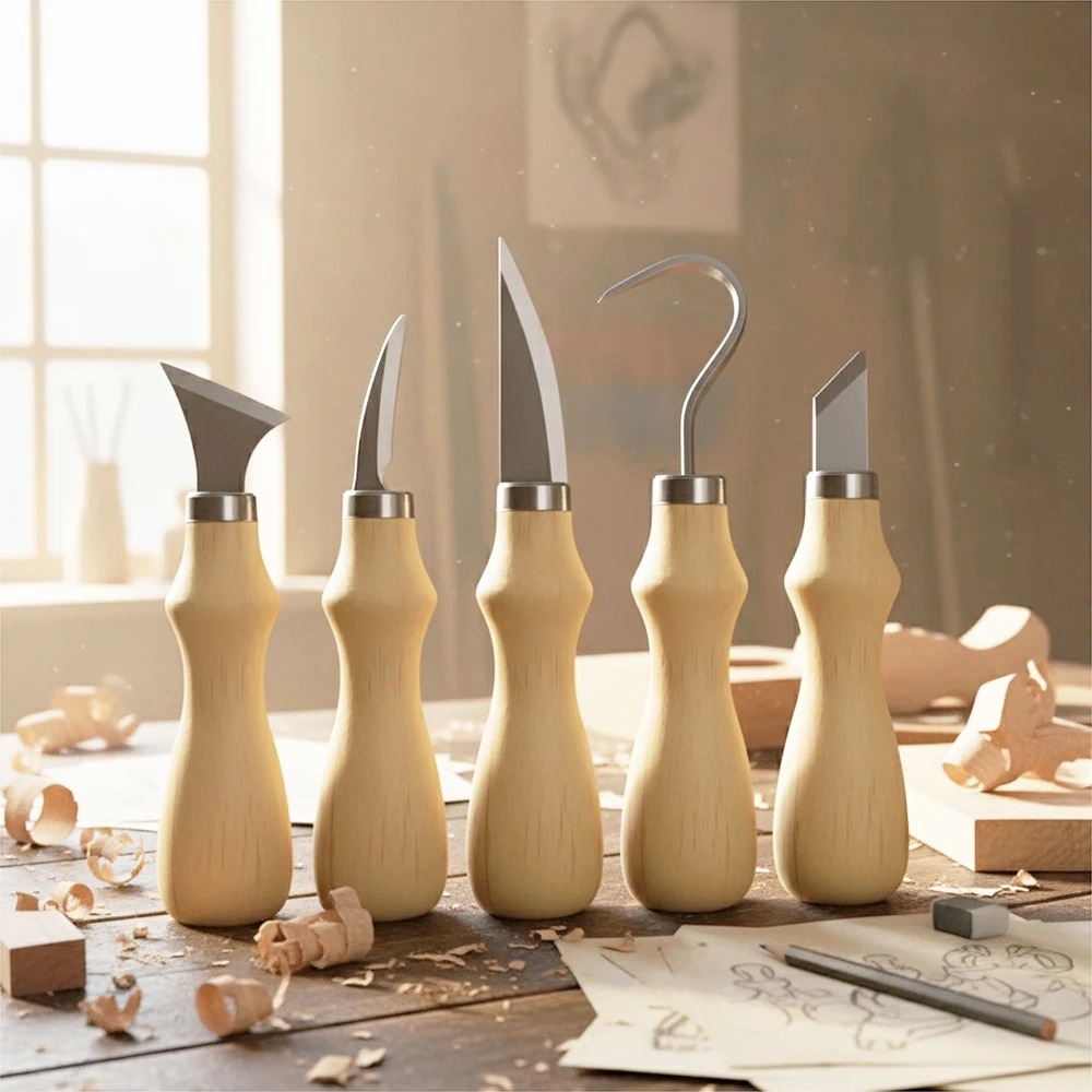 5-teiliges Holzschnitzwerkzeug – Craft Art Set Bewertung und Preis