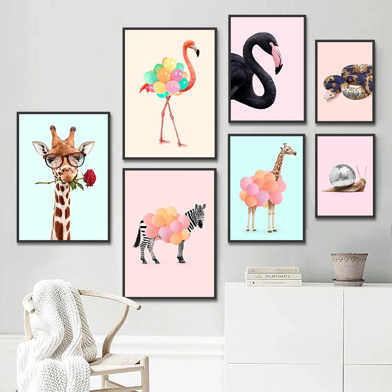 Lustiges Mode-Poster mit Giraf – Art Craft Party Bewertung und Preis