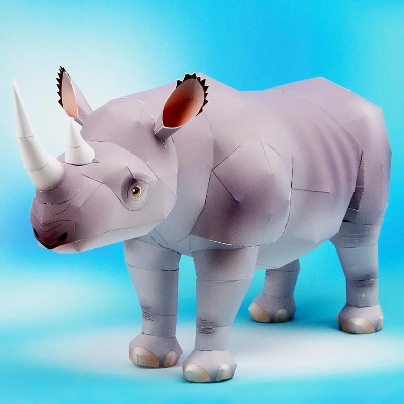 Nashorn, hakenförmig, handgefe – Art Craft Cardboard Bewertung und Preis