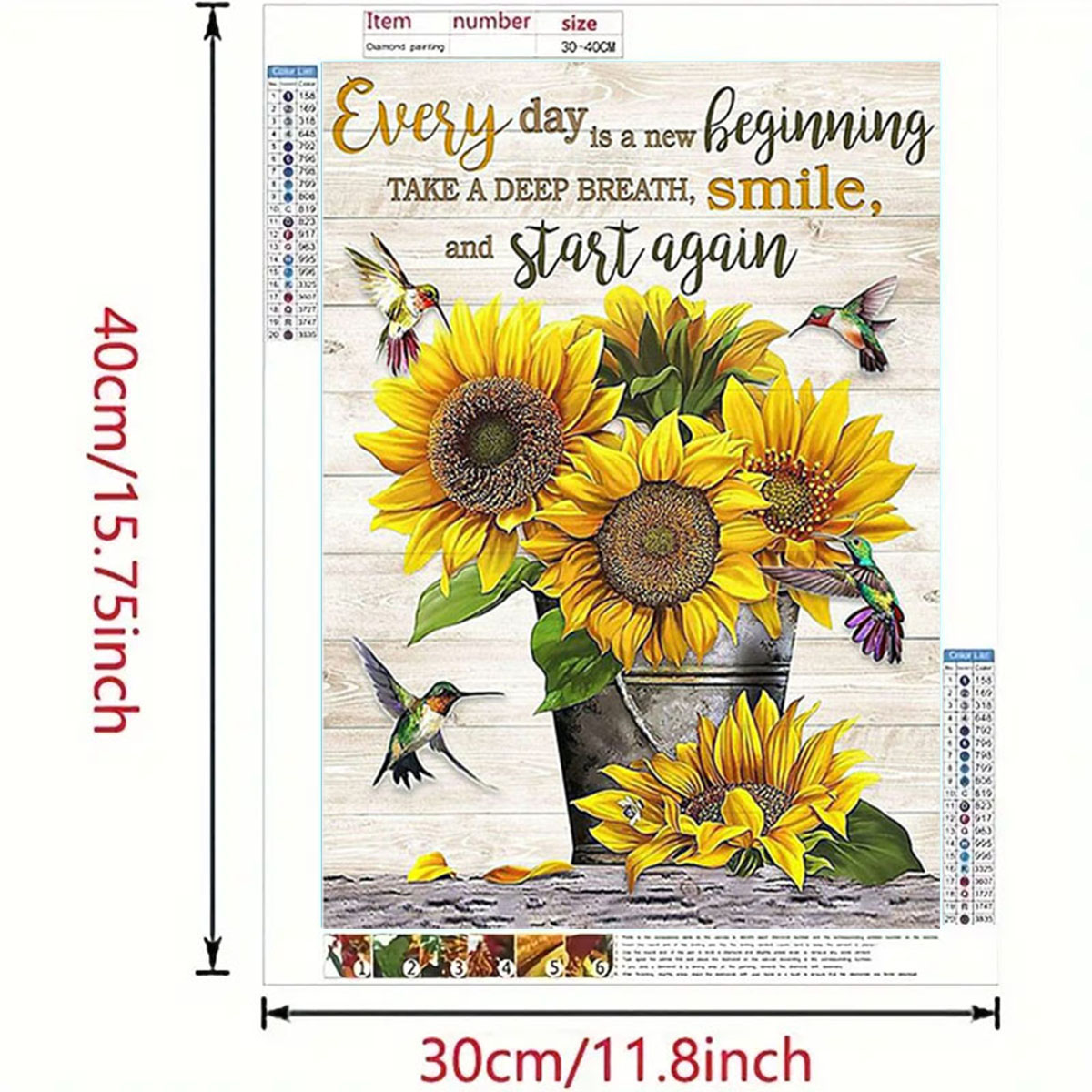 Ein Sonnenblumen-Diamant-Gemäl – Art Craft Kits For Adults Bewertung und Preis