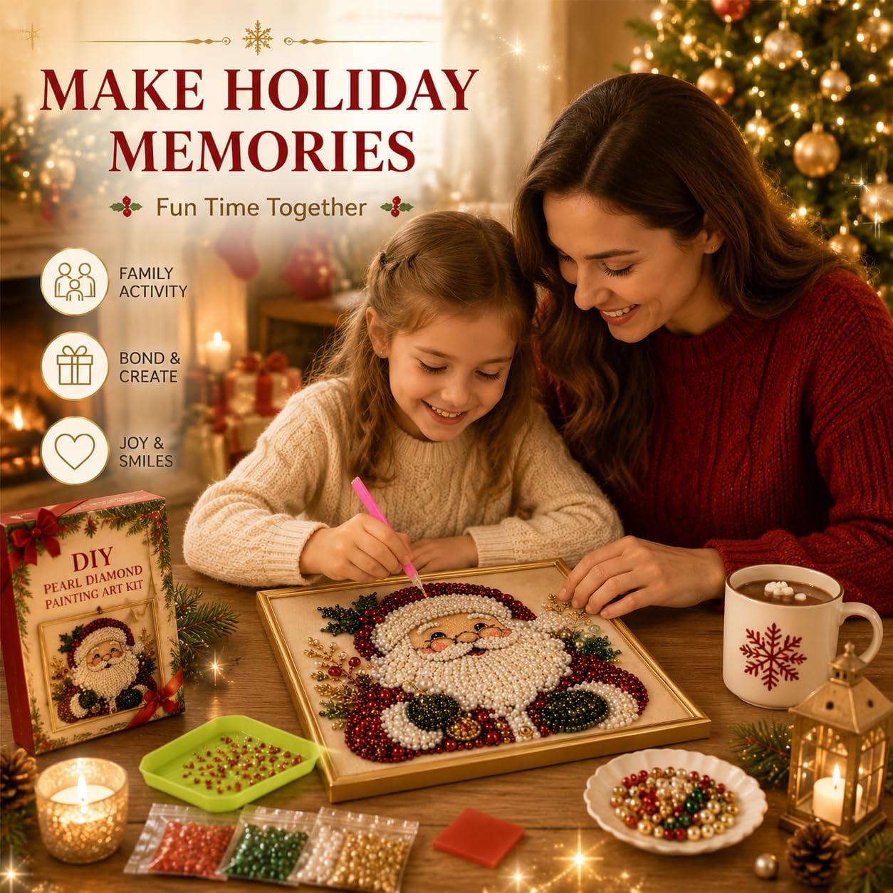 DIY Weihnachts-Perlen-Diamant- – Art Craft Kits For Adults Bewertung und Preis