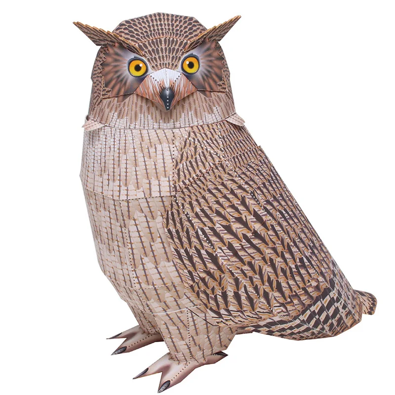 Blakiston's Fish Owl Handmade  – Art Craft Cardboard Bewertung und Preis