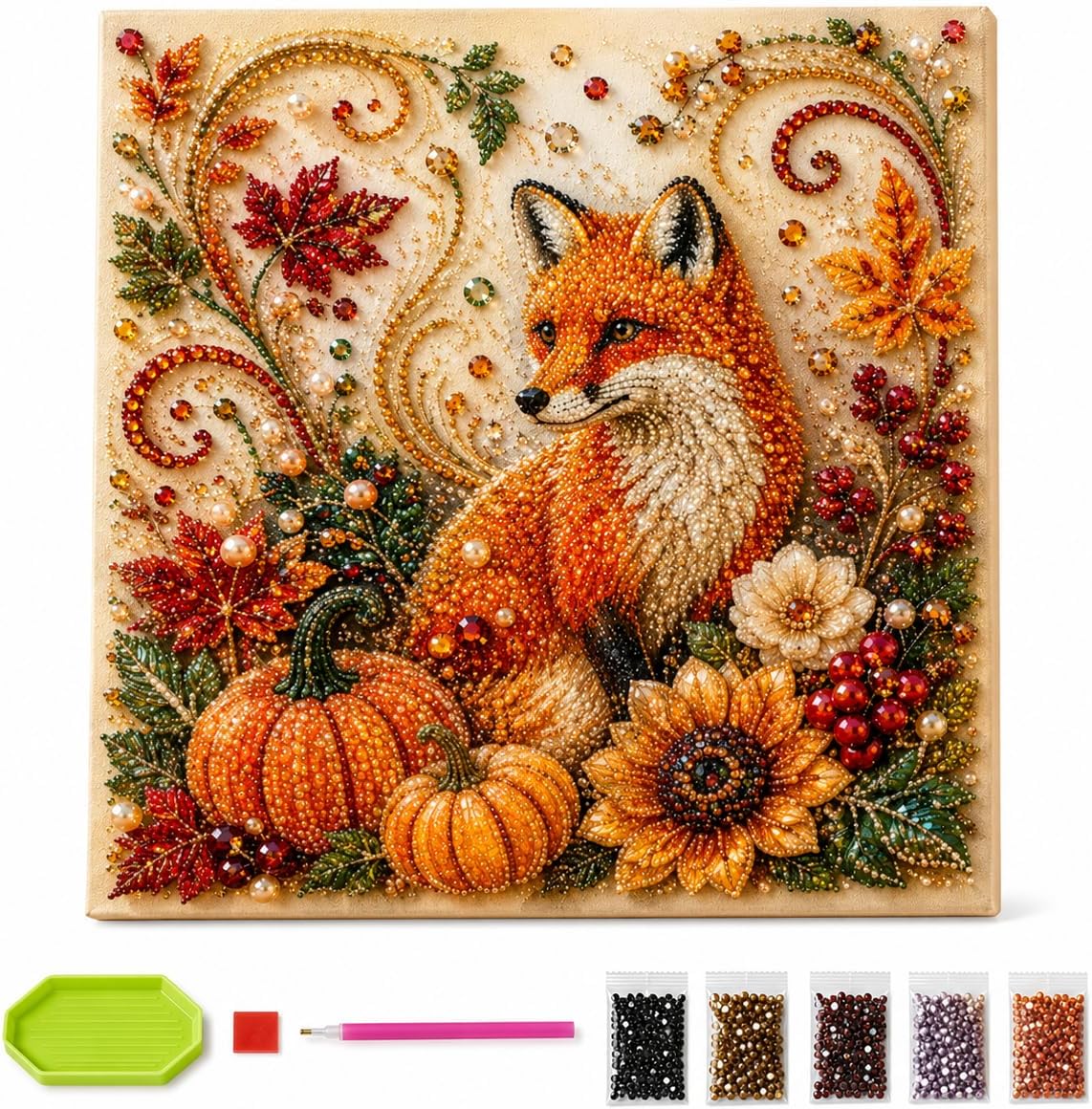 Herbst-Diamantperlen-Malset, H – Art Craft Kits For Adults Bewertung und Preis