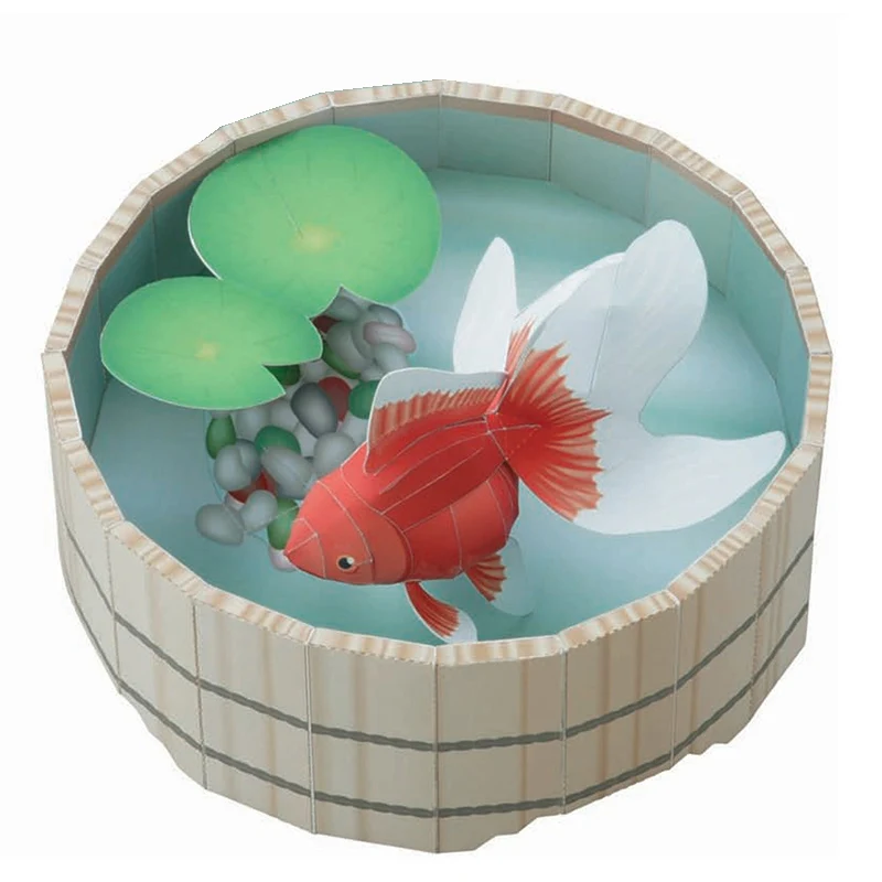 Goldfisch Fisch Origami Kunst  – Art Craft Cardboard Bewertung und Preis