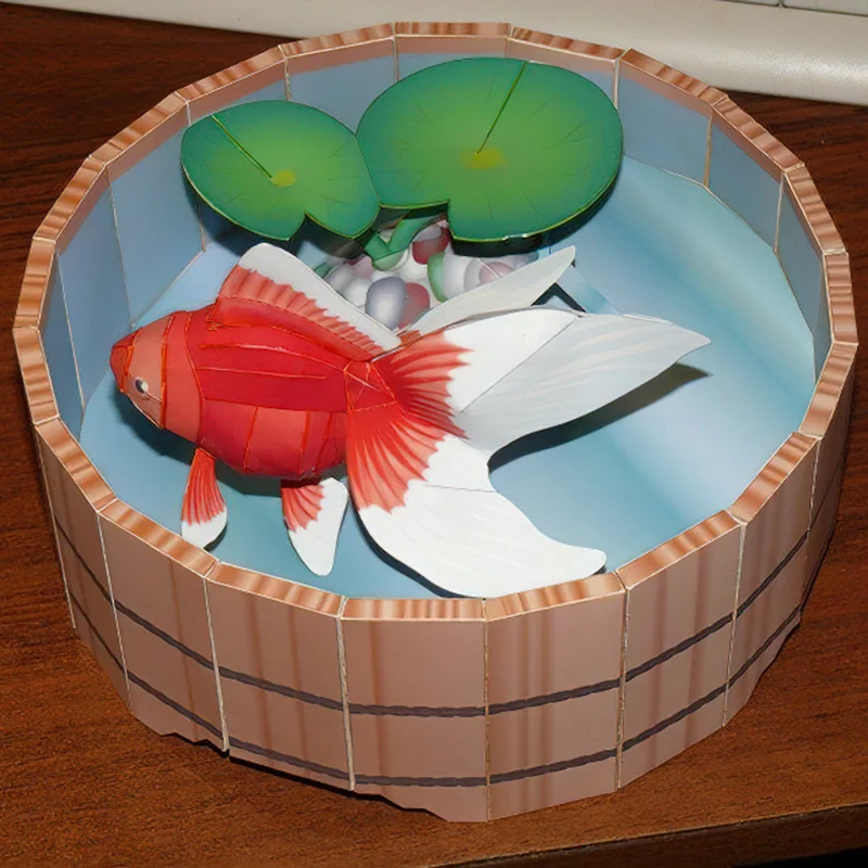 Goldfisch Fisch Origami Kunst  – Art Craft Cardboard Bewertung und Preis