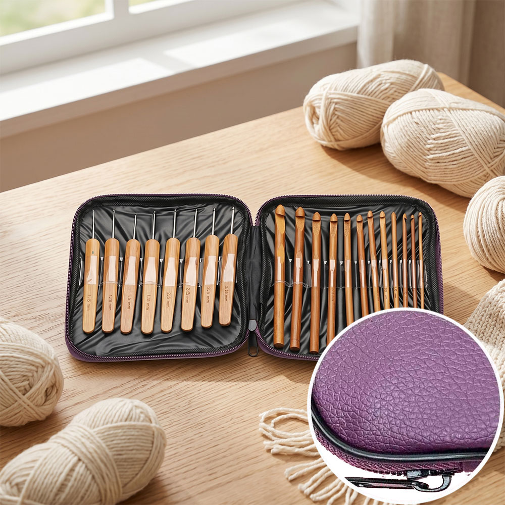 74-teiliges Bambus-Häkelnadel- – Art Craft Store Bewertung und Preis
