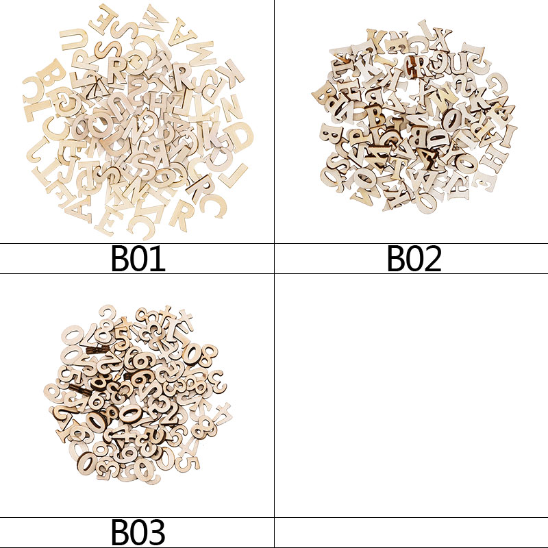 100 Stück Holz Englisches Alph – Art Craft Number Bewertung und Preis