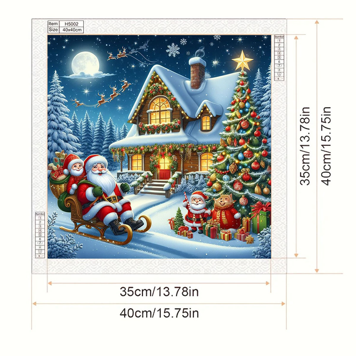 Weihnachtsmann- und Schneehäus – Art Craft Kits For Adults Bewertung und Preis