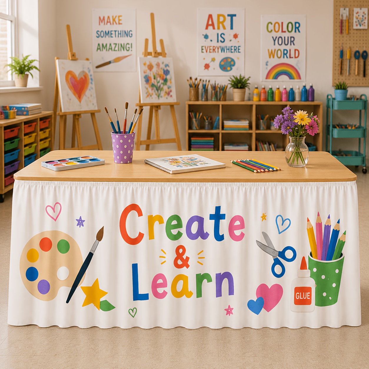 1 Tischdecken-Tischrock, kreat – Art Craft Class Bewertung und Preis
