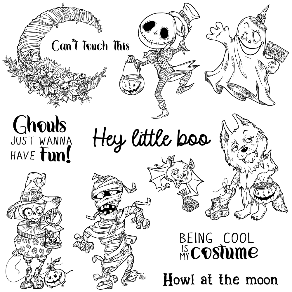 Mango craft niedlichen Hallowe – Rubber Stamp Blank Bewertung und Preis
