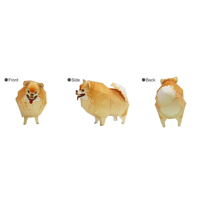 Pomeranian Hund Falten Origami – Art Craft Cardboard Bewertung und Preis