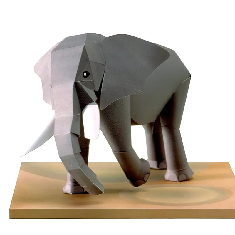 Afrikanischer Elefant Origami  – Art Craft Cardboard Bewertung und Preis