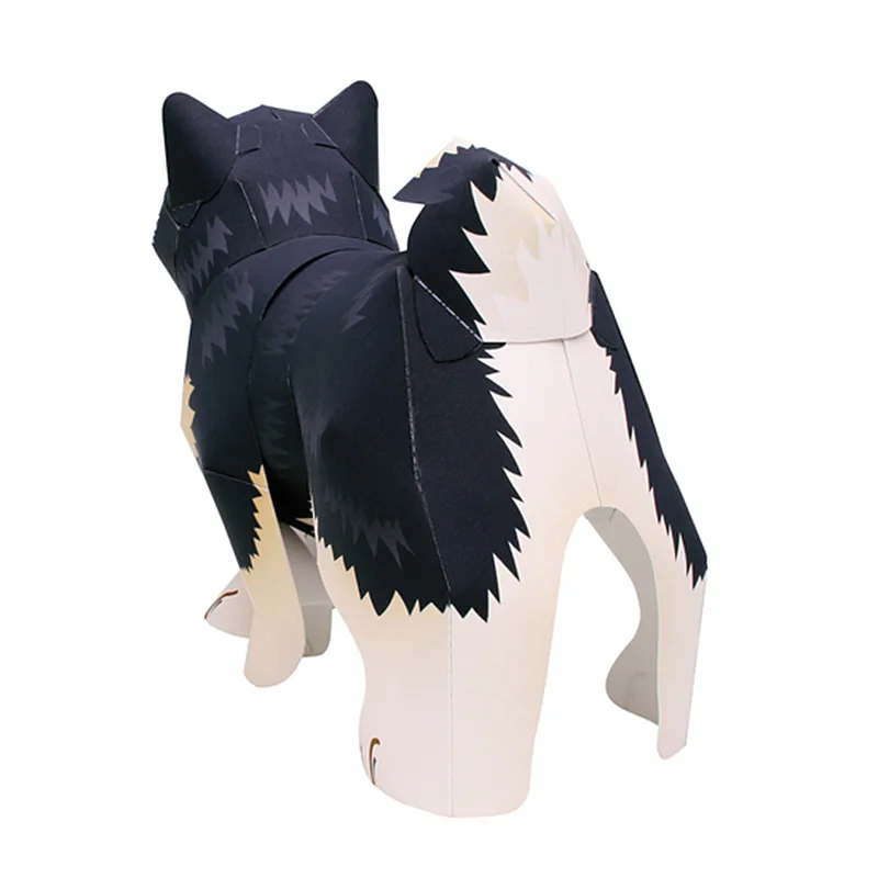 Schwarzer Shiba Inu Hund, hand – Art Craft Cardboard Bewertung und Preis