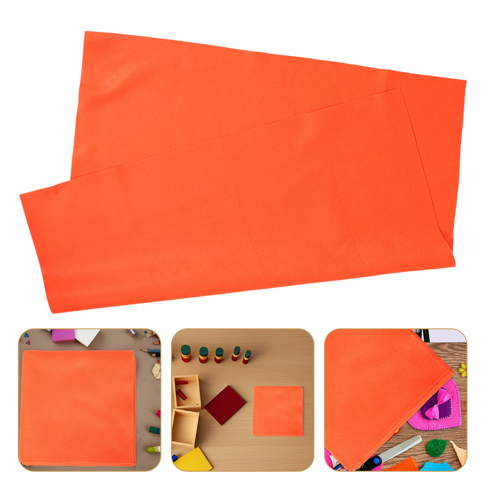 Orangefarbener Filzstoff, weic – Art Craft Class Bewertung und Preis