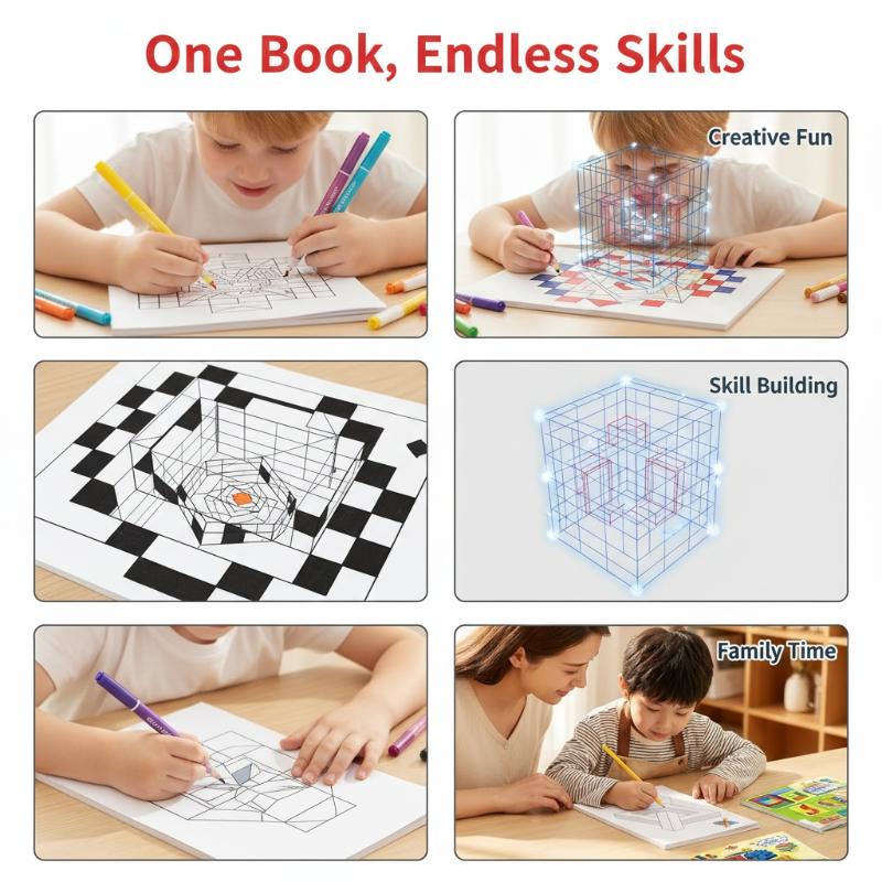 3D Magische Stereoskopische Ku – Art Craft Kindergarten Bewertung und Preis