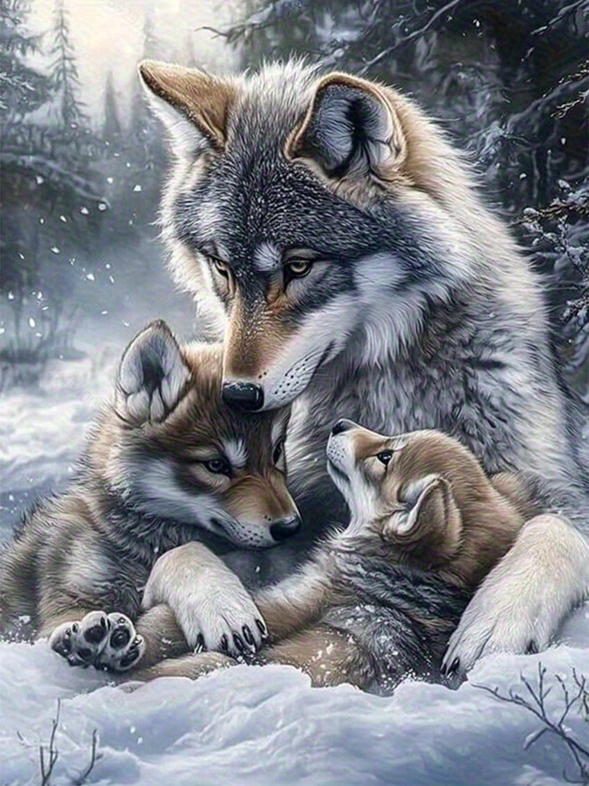 Wolf-Familie Diamant-Malerei-S – Art Craft Kits For Adults Bewertung und Preis