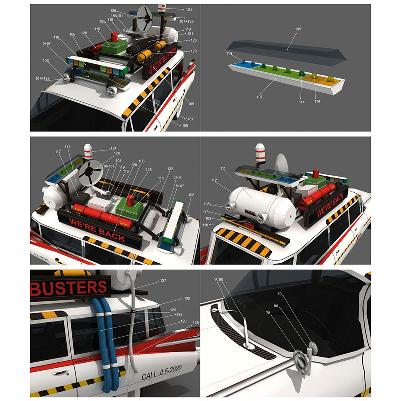 Ghostbusters Auto Ecto-1A 1:20 – Art Craft Cardboard Bewertung und Preis