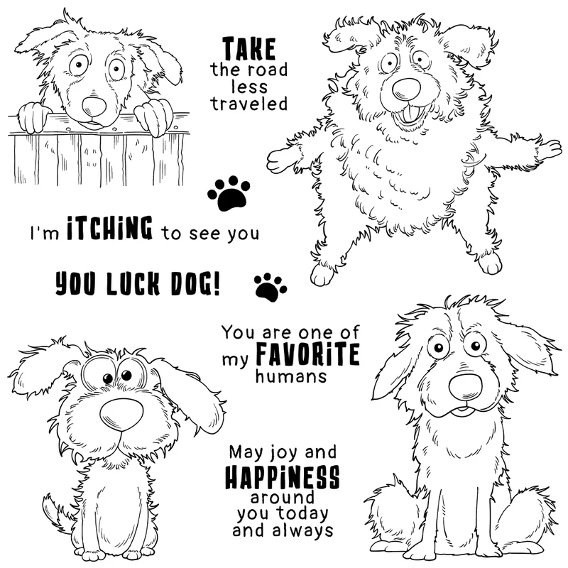 Paws And Funny Pet Dogs Stanzf – Rubber Stamp Blank Bewertung und Preis