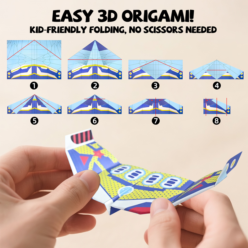 36 Blatt Papierflugzeug-Origam – Art Craft Education Bewertung und Preis