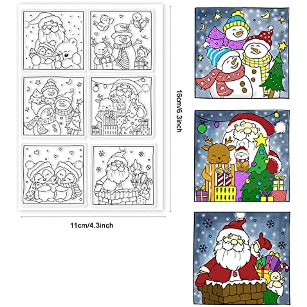 Klare Silikons tempel Weihnach – Rubber Stamp Blank Bewertung und Preis