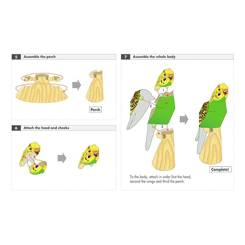 Wellensittich Papagei Vogel ha – Art Craft Cardboard Bewertung und Preis