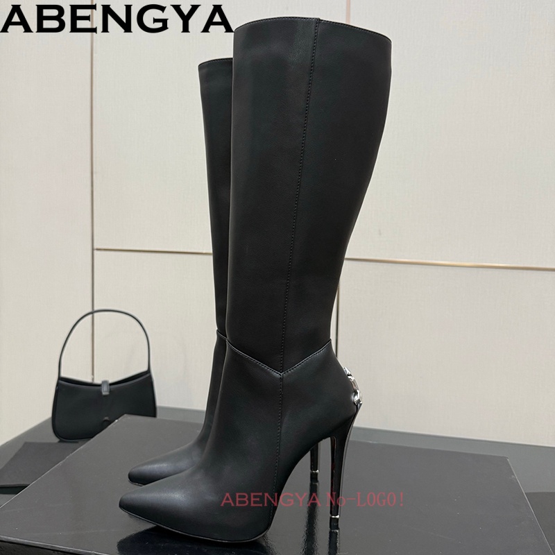 Sexy schwarze Leder kniehohe S – Art Craft Party Bewertung und Preis