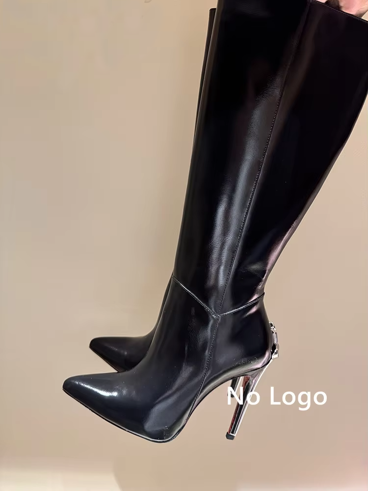 Sexy schwarze Leder kniehohe S – Art Craft Party Bewertung und Preis