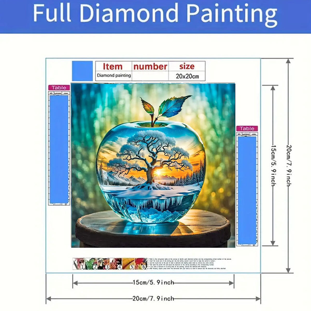 Diamant-Malset mit Apfelmuster – Art Craft Kits For Adults Bewertung und Preis