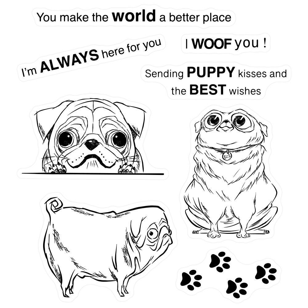 MangoCraft Nette Cartoon Pet H – Rubber Stamp Blank Bewertung und Preis