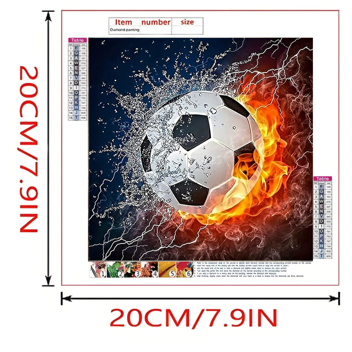 Ein Set Fußball-Diamantmalerei – Art Craft Kits For Adults Bewertung und Preis