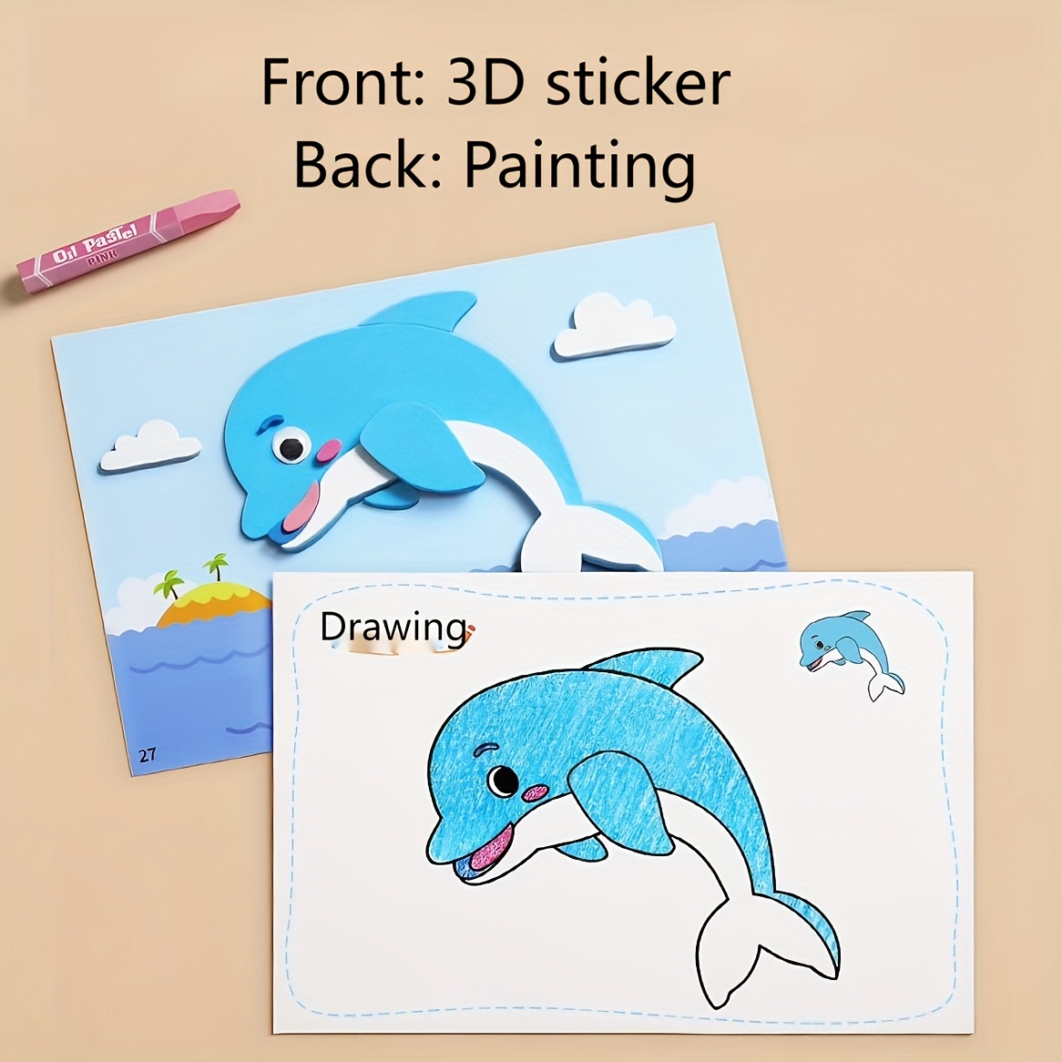 3D-Aufkleber für Kinder, Einwe – Art Craft Education Bewertung und Preis