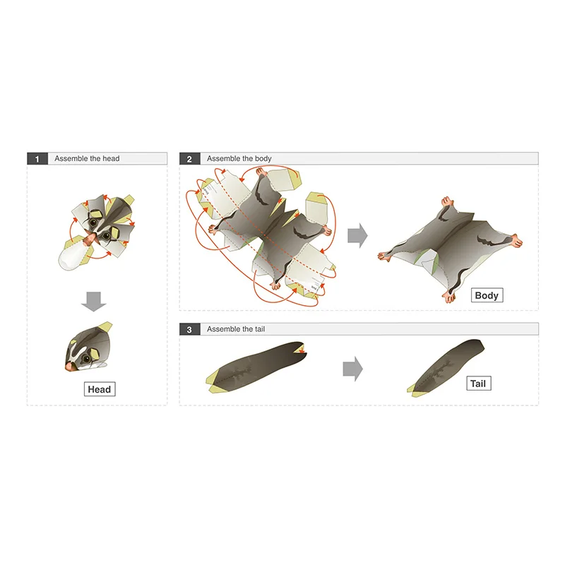 Sugar Glider Flying Mouse Hand – Art Craft Cardboard Bewertung und Preis