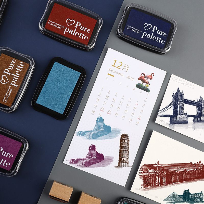 12 Farben großes Vintage-Stemp – Rubber Stamp Blank Bewertung und Preis